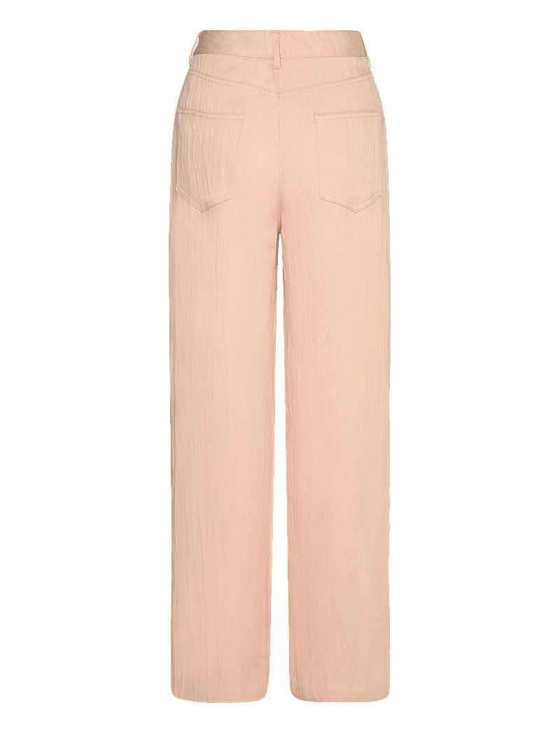Mango - Flowy straight-fit trousers - raka byxor - light beige - 1