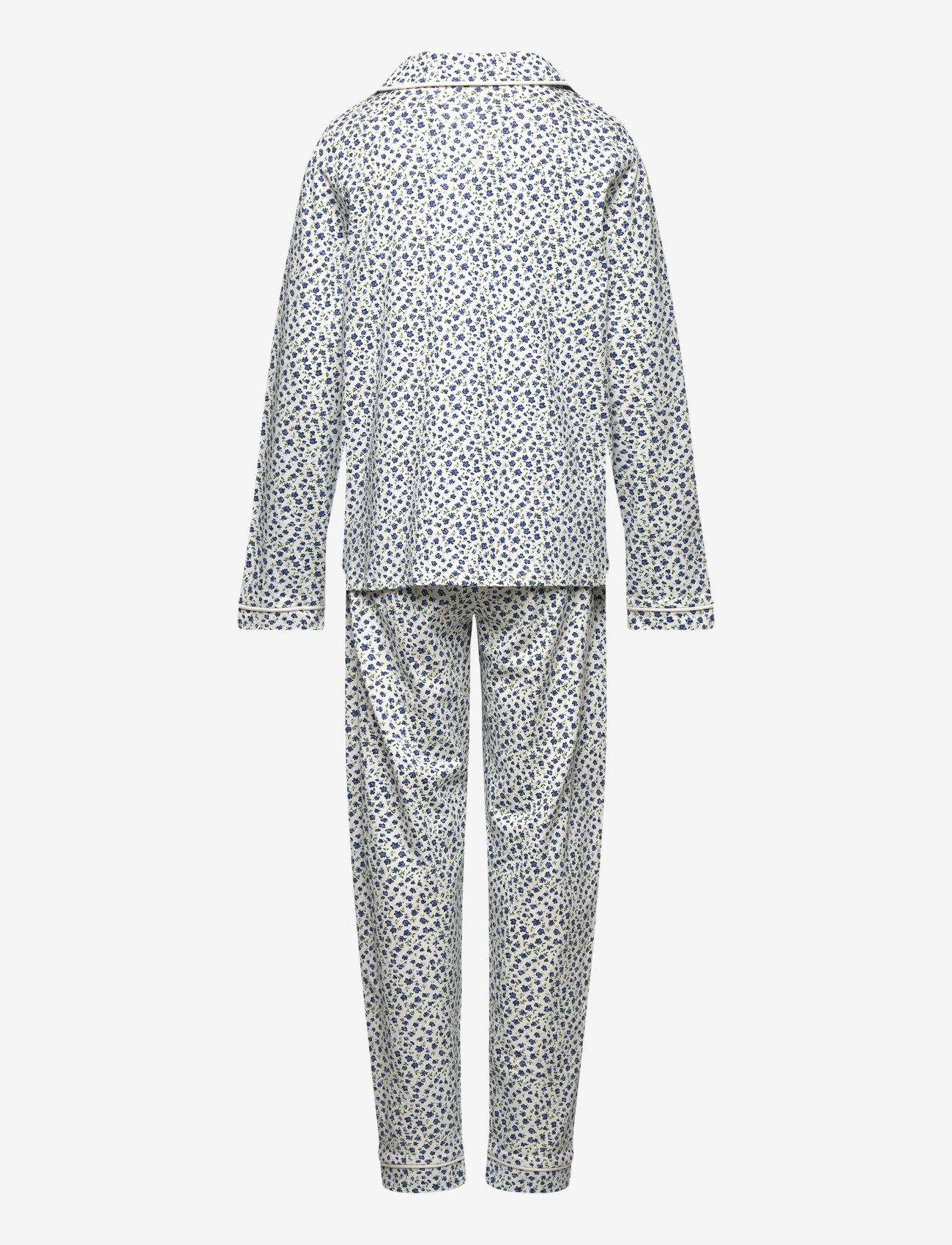 Mango - Floral cotton pyjamas - lt-pastel blue - 1