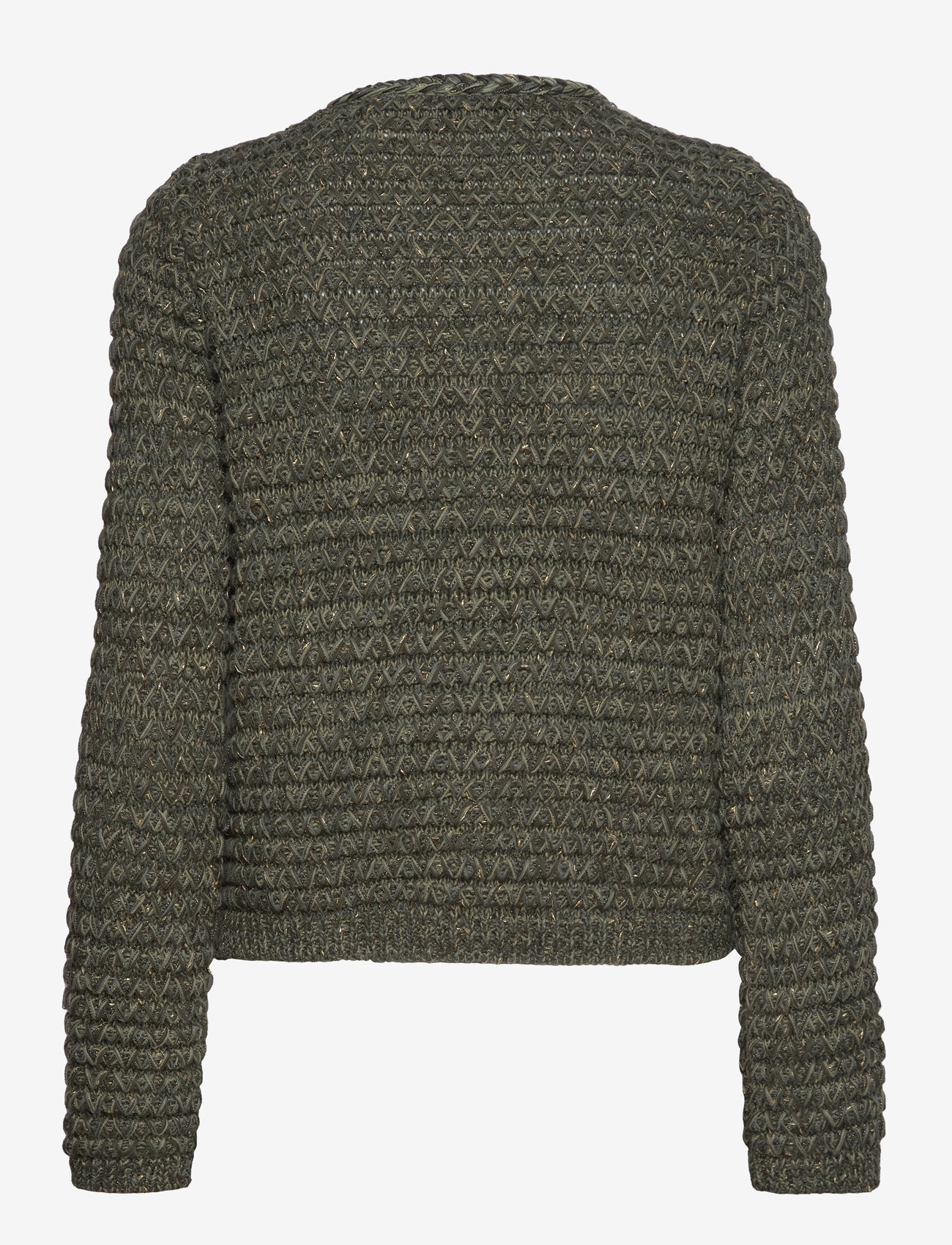 Mango - Lurex chunky-knit cardigan - cardigans - green - 2