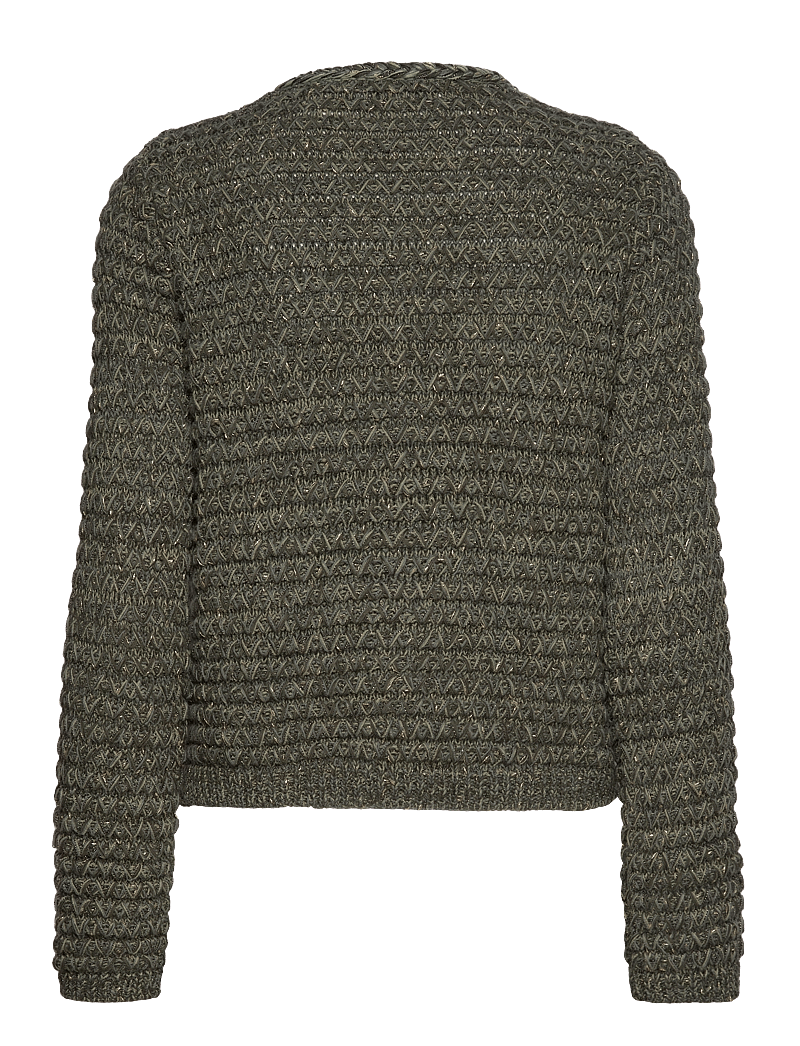 Mango - Lurex chunky-knit cardigan - cardigans - green - 2