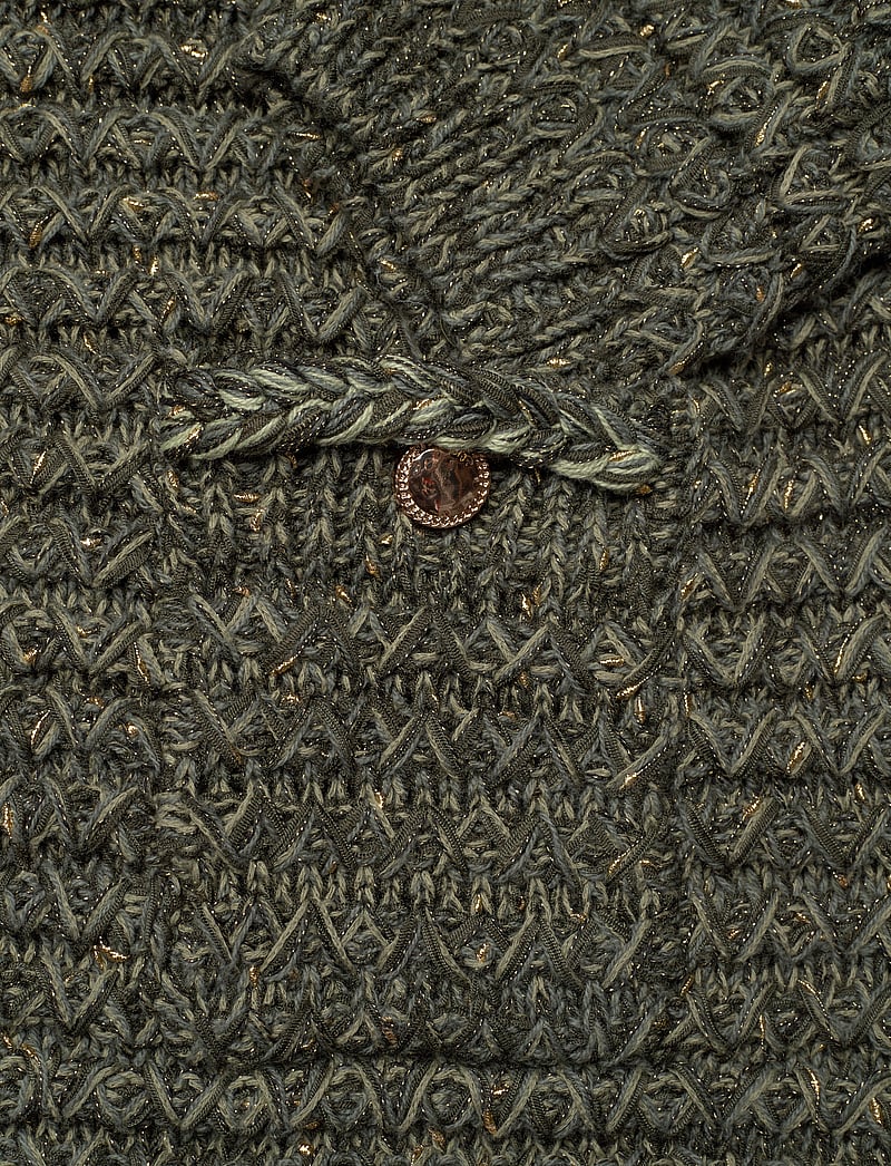 Mango - Lurex chunky-knit cardigan - cardigans - green - 4