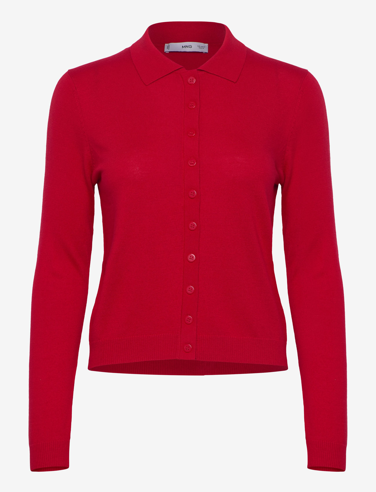 Mango - Polo-neck cardigan - red - 0