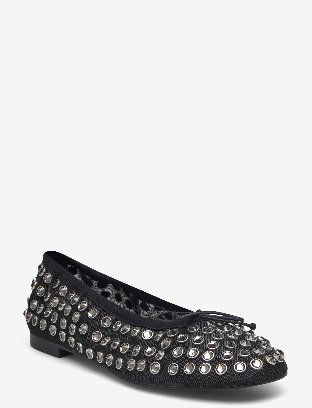 Mango - Studded mesh ballerina shoes - kvinder - black - 0