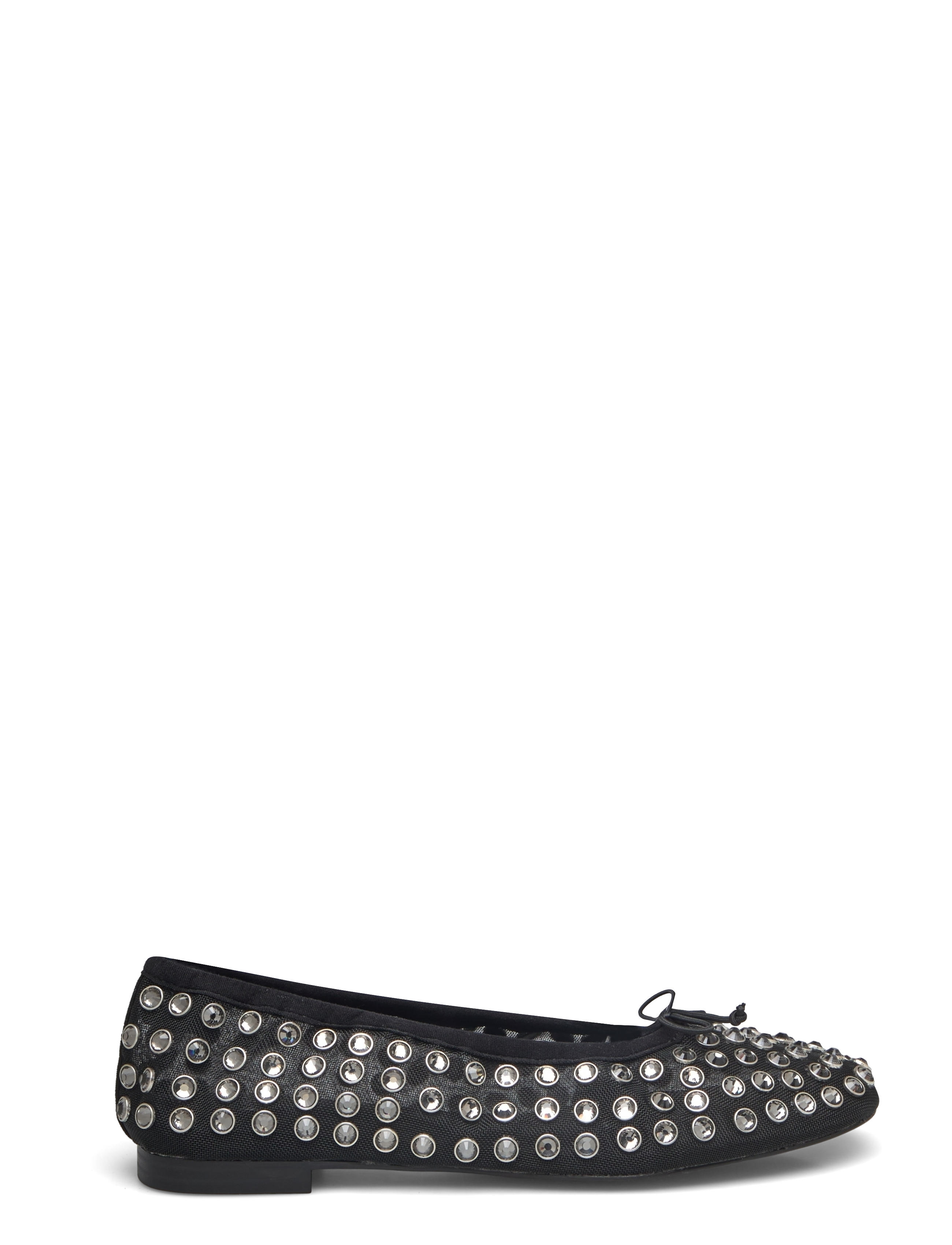 Mango - Studded mesh ballerina shoes - damen - black - 1