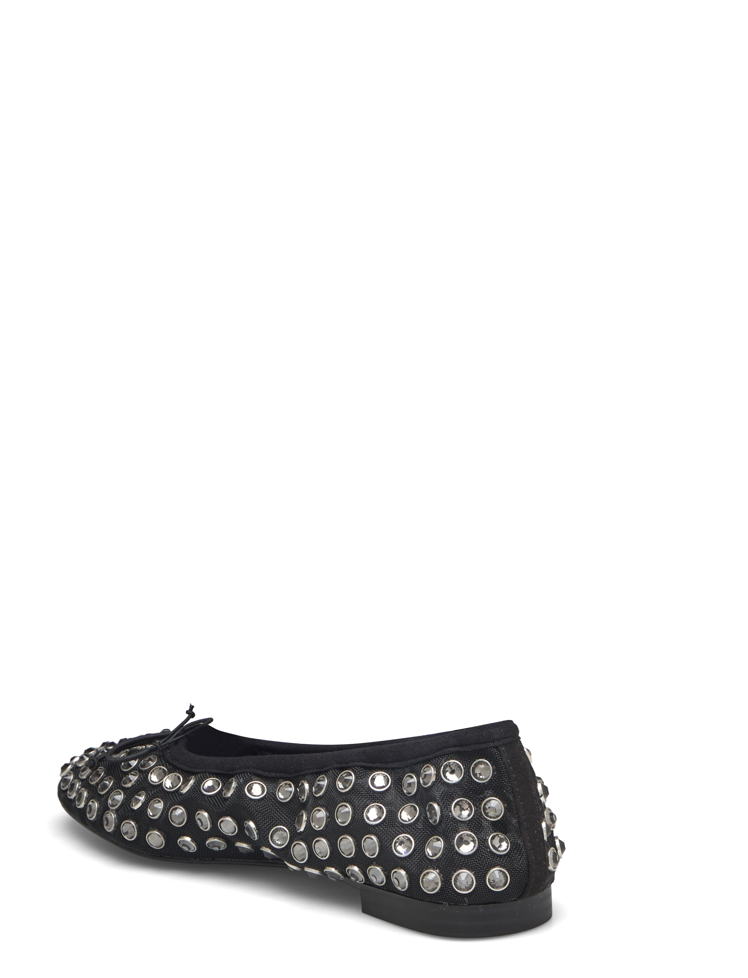 Mango - Studded mesh ballerina shoes - damen - black - 2