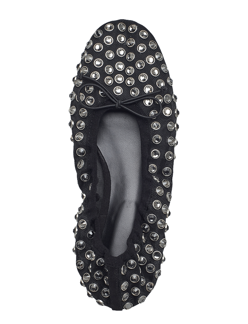 Mango - Studded mesh ballerina shoes - speciella tillfällen - black - 3