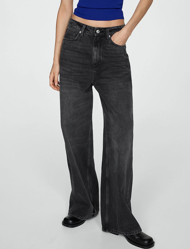 Mango - High-waist balloon jeans - barrel jeans - open grey - 0