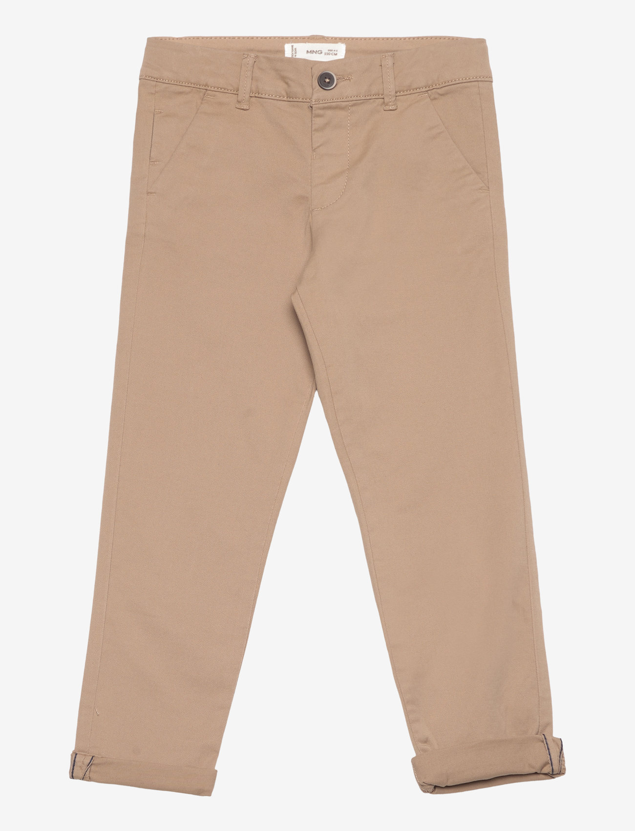 Mango - Cotton chinos - byxor - light beige - 0