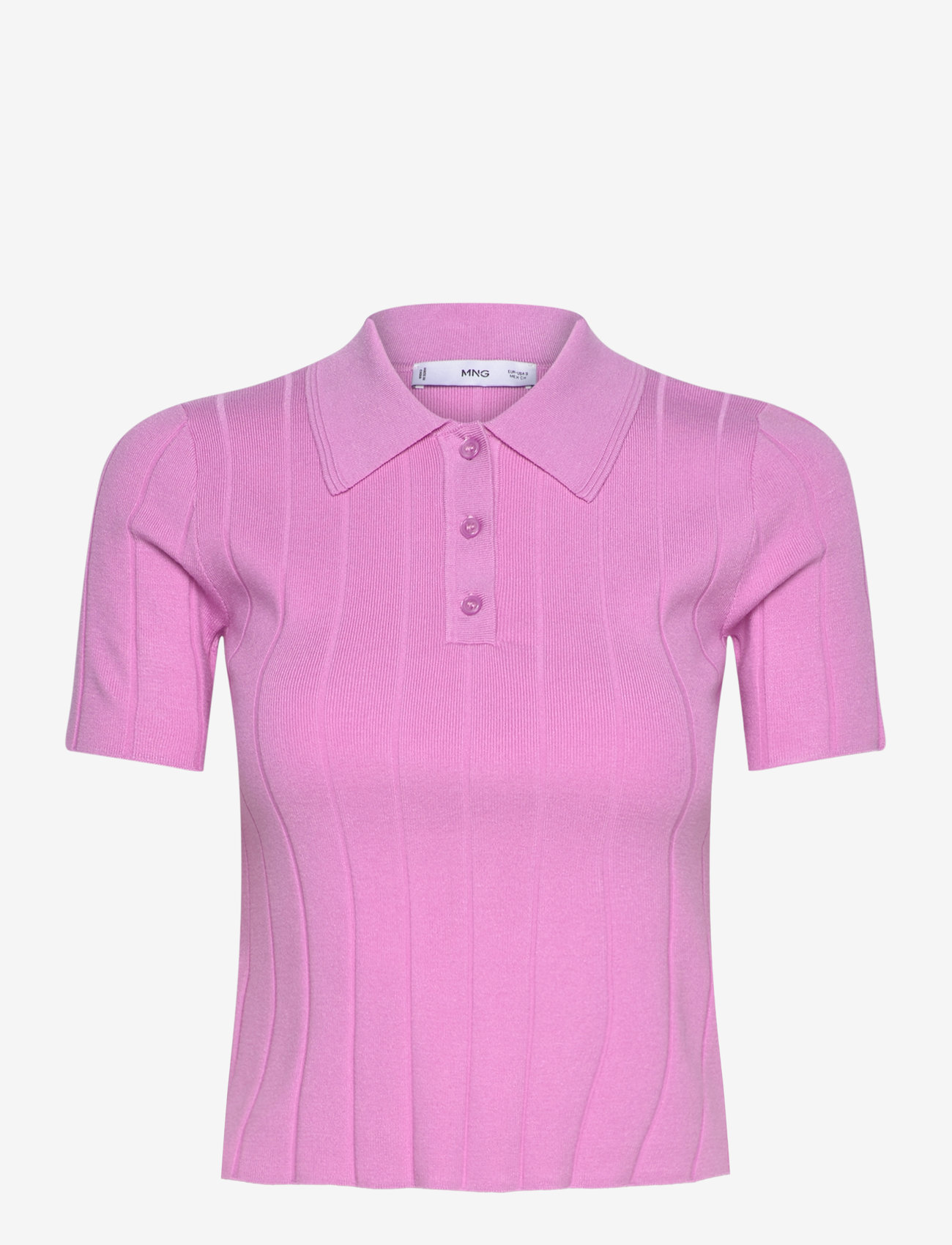Mango - Polo-neck t-shirt - herbstliche kleidung - pink - 0
