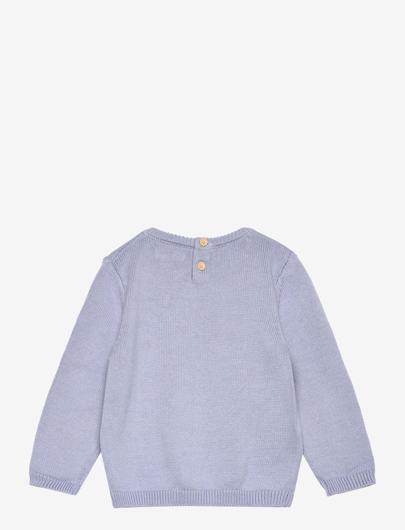 Mango - Round-neck knitted sweater - lt-pastel blue - 1