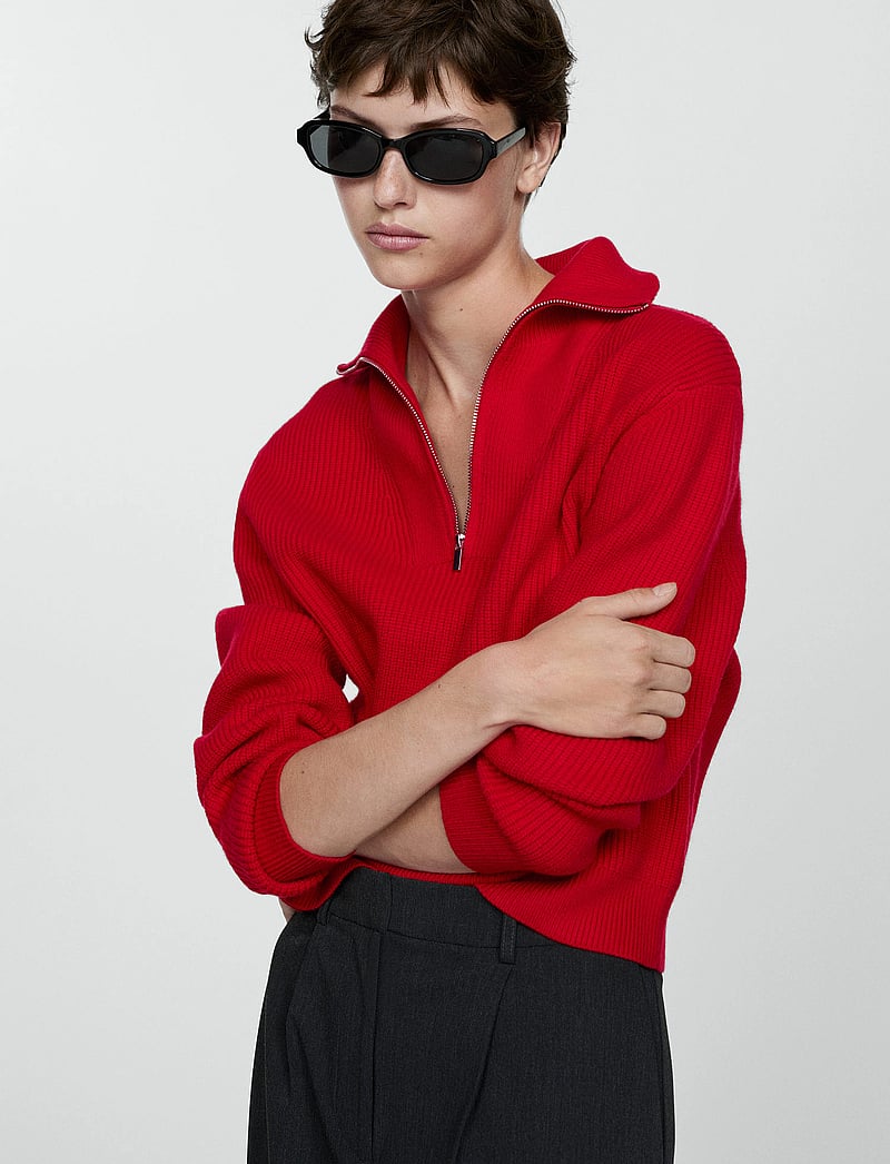 Mango Zip Neck Jumper (MAN77054032-AW24) Tröjor