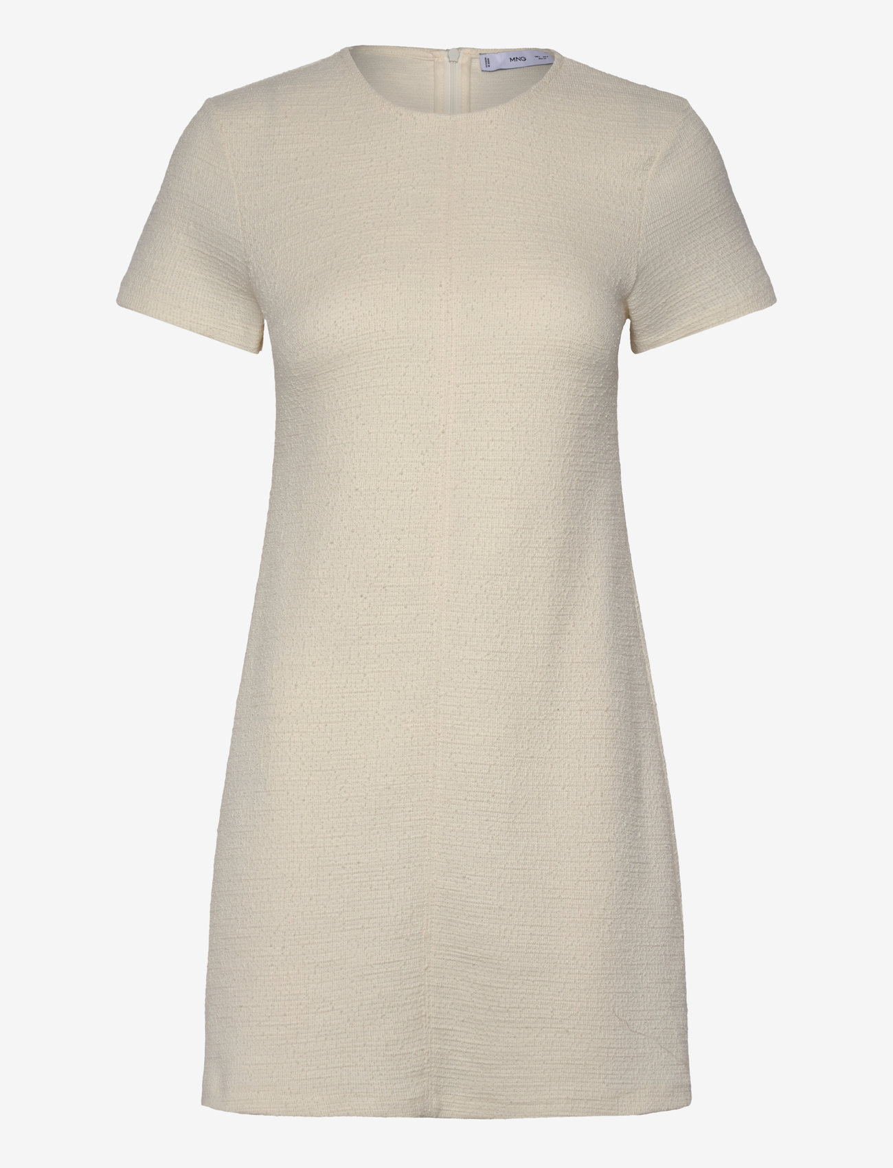 Mango - Short tweed dress - light beige - 0