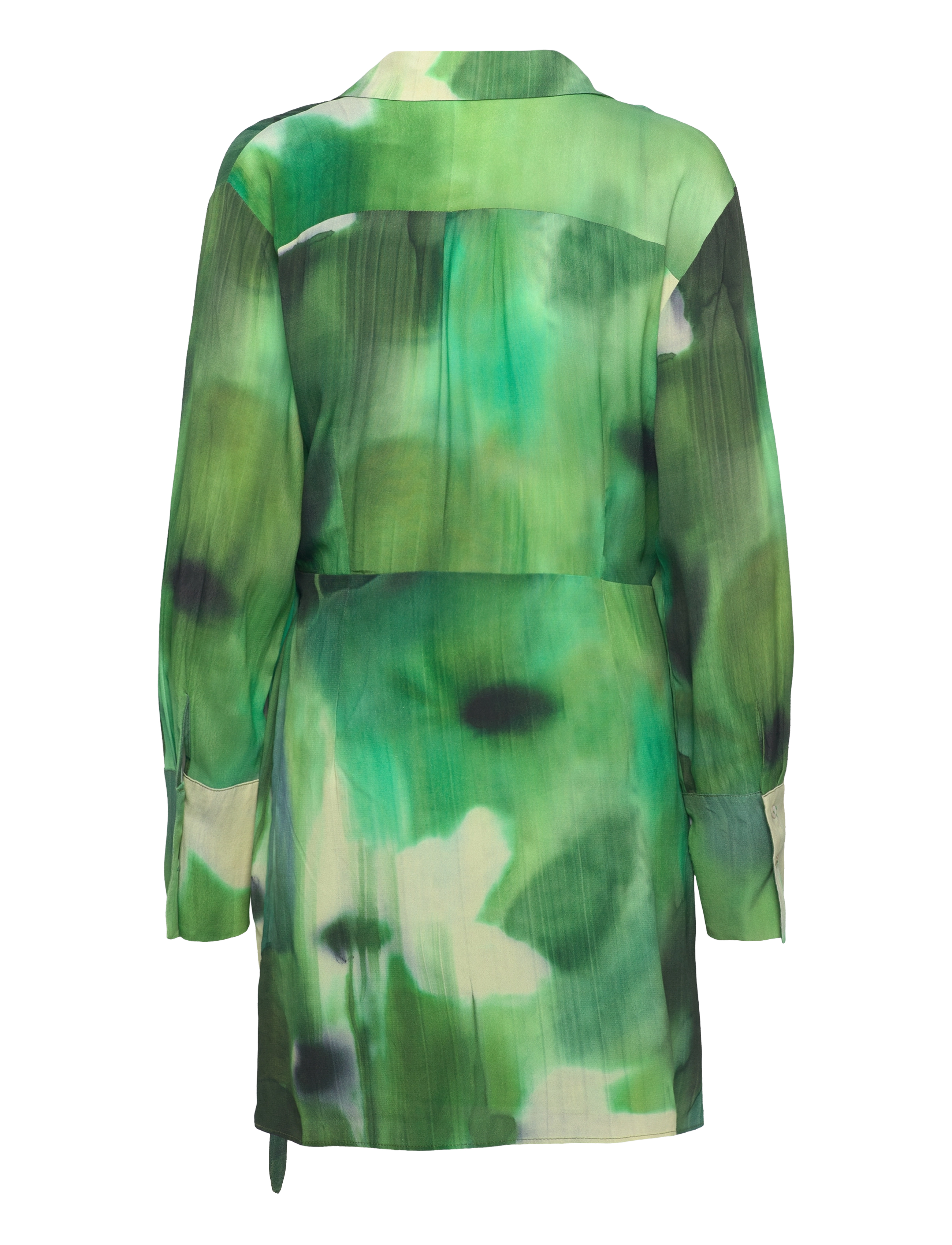 Mango - Printed bow dress - green - 2