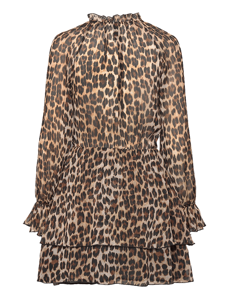 Mango - Leopard-print flared dress - partykleider - brown - 2