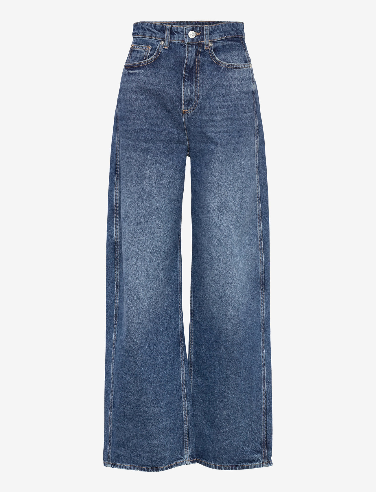 Mango - High-waist balloon jeans - open blue - 0