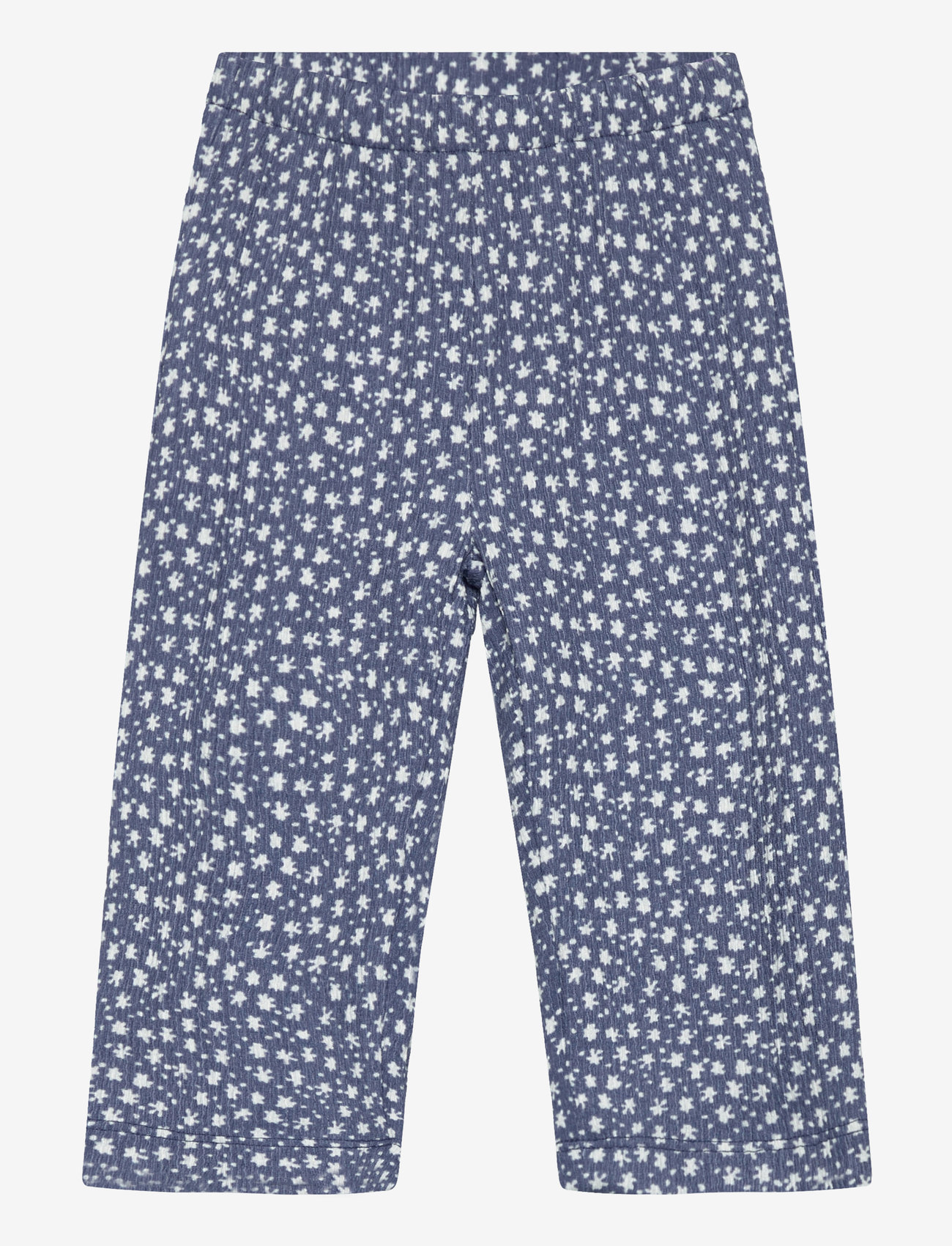 Mango - Printed flared trousers - herbstliche kleidung - medium blue - 0