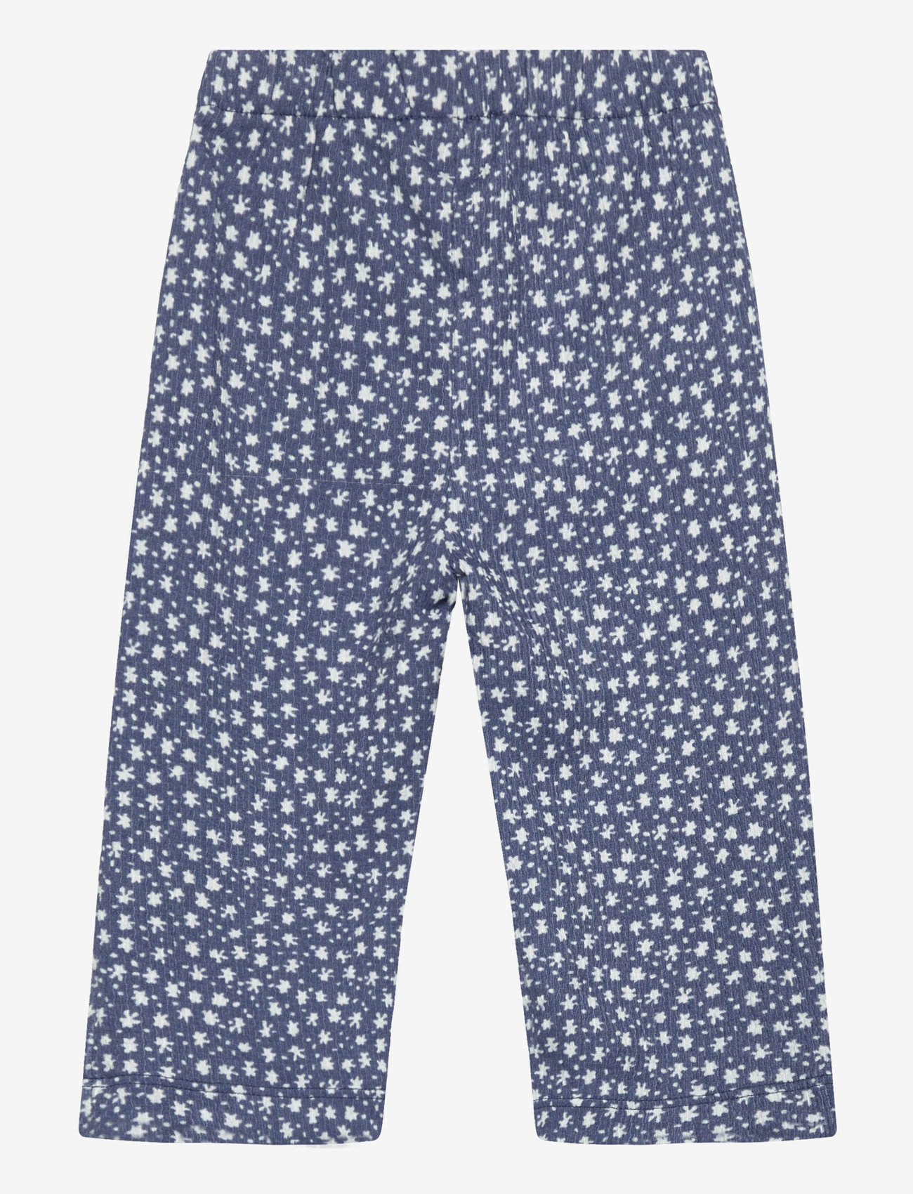 Mango - Printed flared trousers - herbstliche kleidung - medium blue - 1