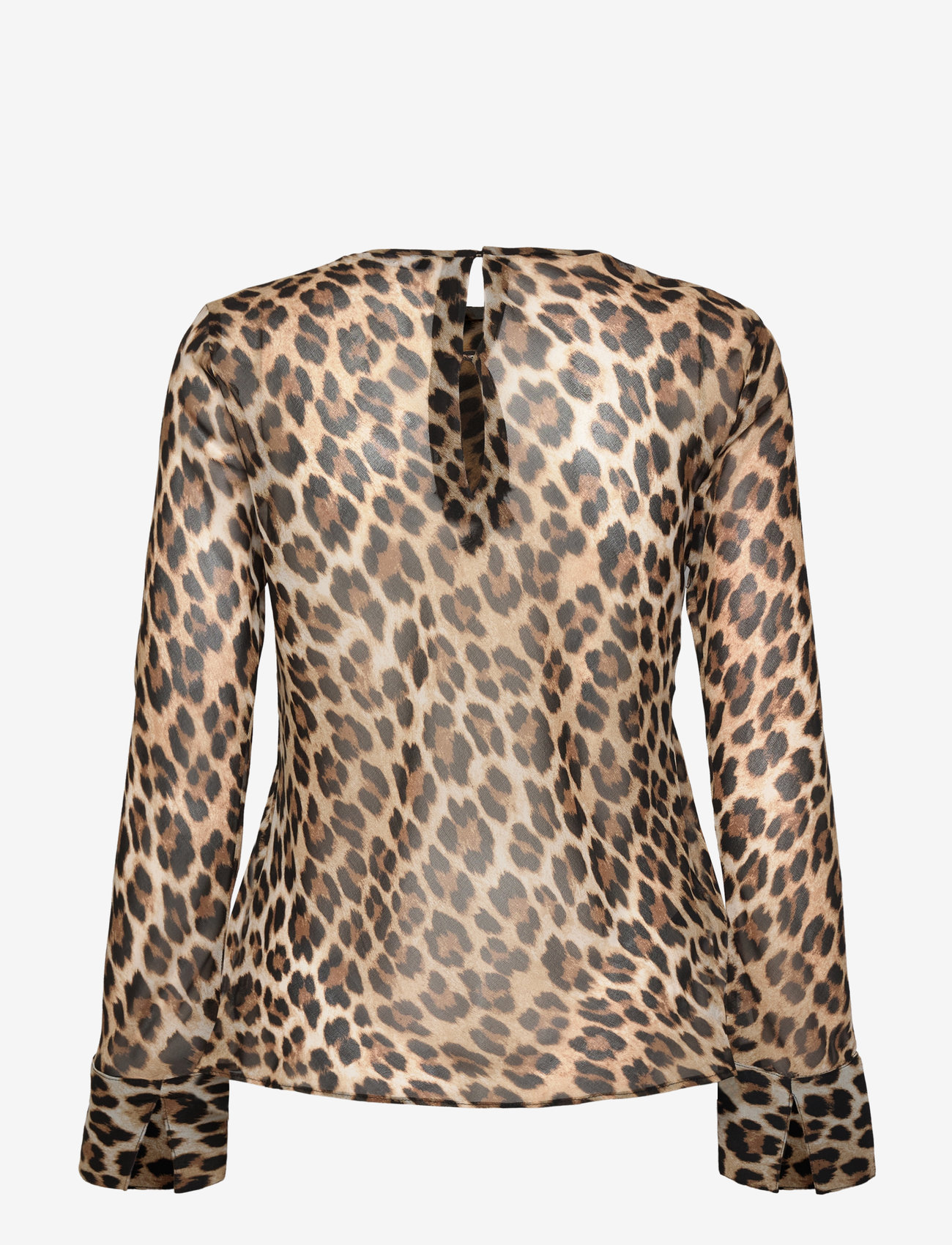 Mango - Leopard print blouse - langærmede bluser - brown - 1
