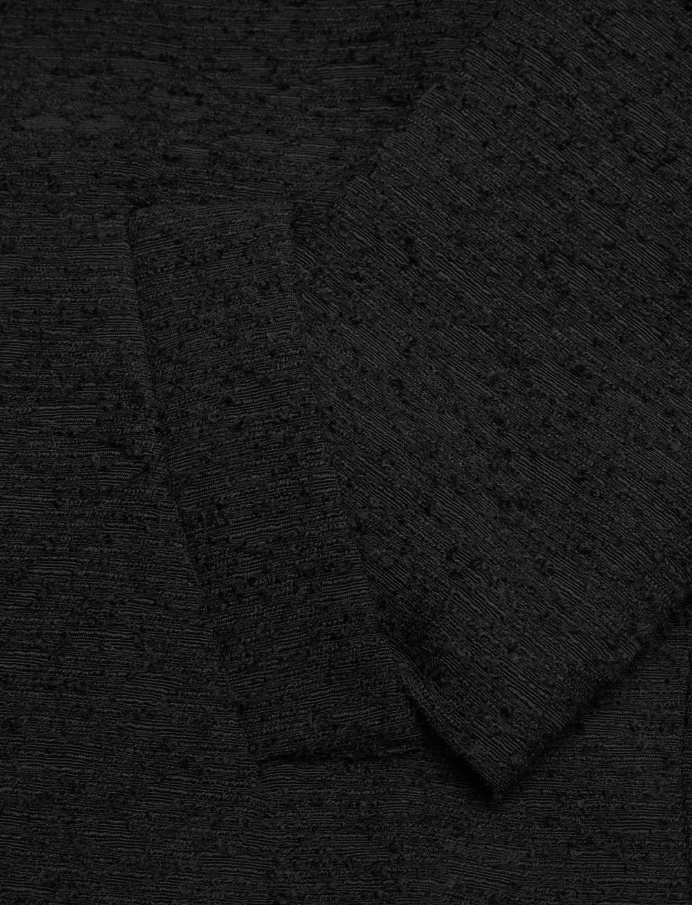 Mango - Crop tweed jacket - bouclés - black - 5