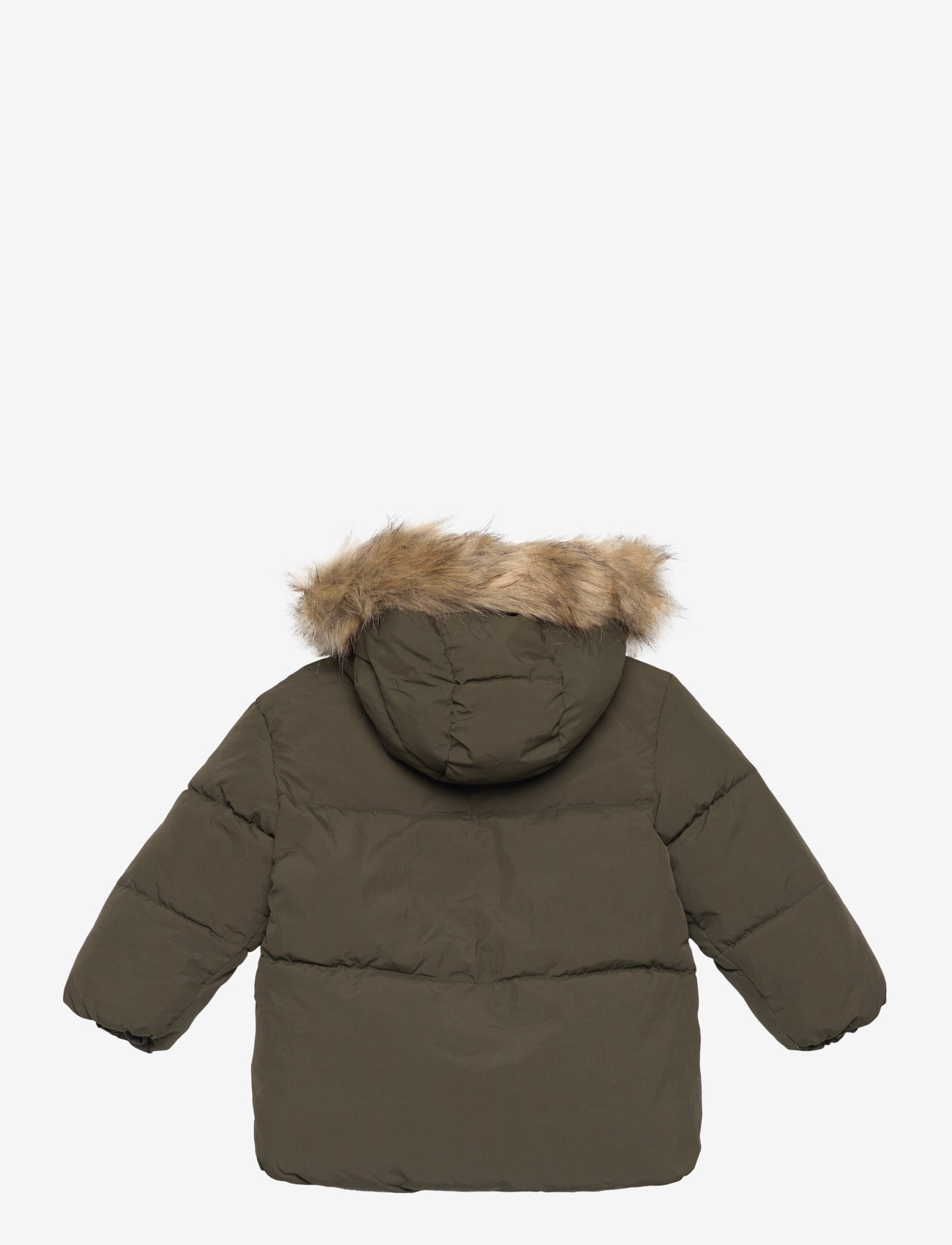 Mango - Fleece-lined quilted anorak - dunjakker - beige - khaki - 2