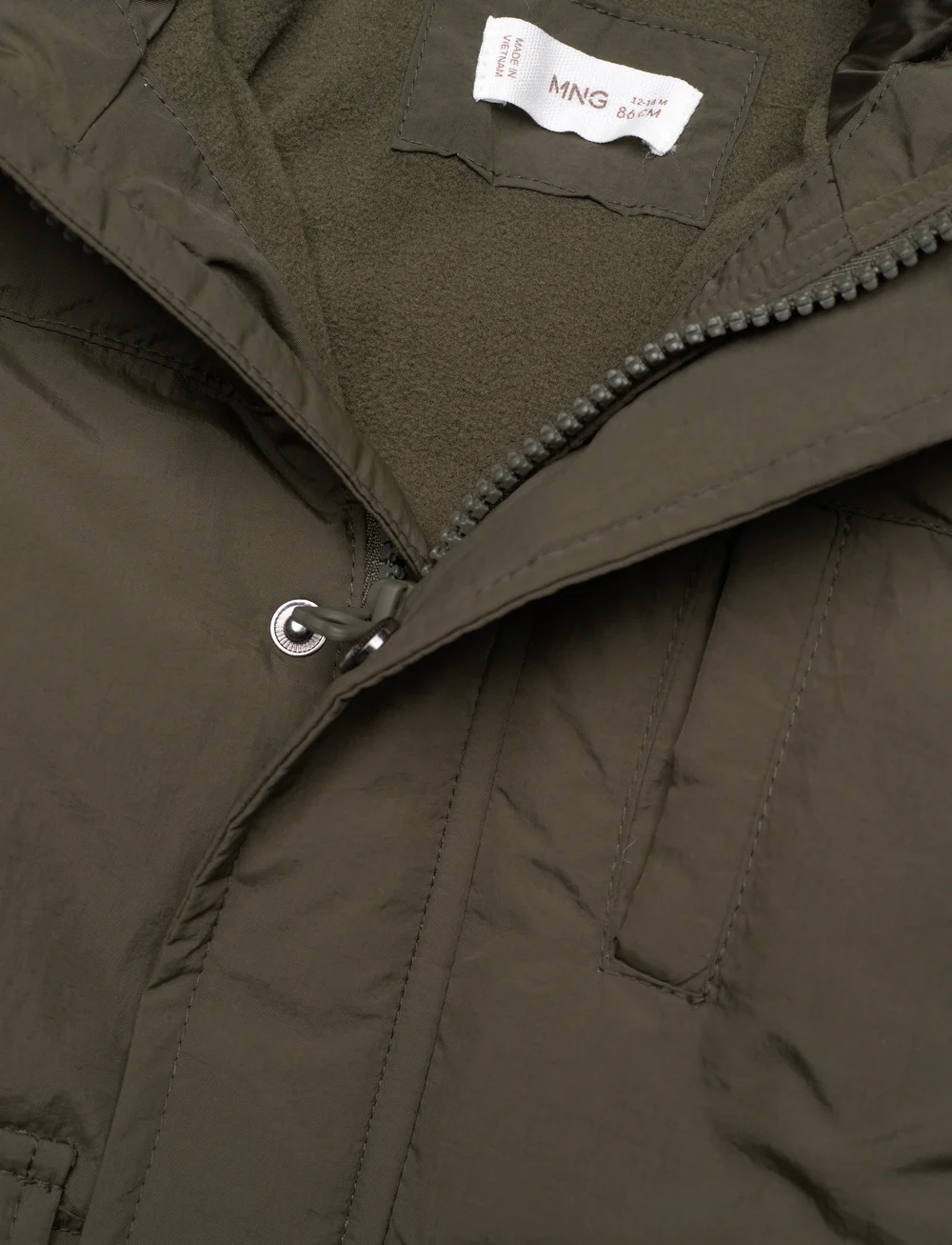 Mango - Fleece-lined quilted anorak - dunjackor & fodrade jackor - beige - khaki - 3