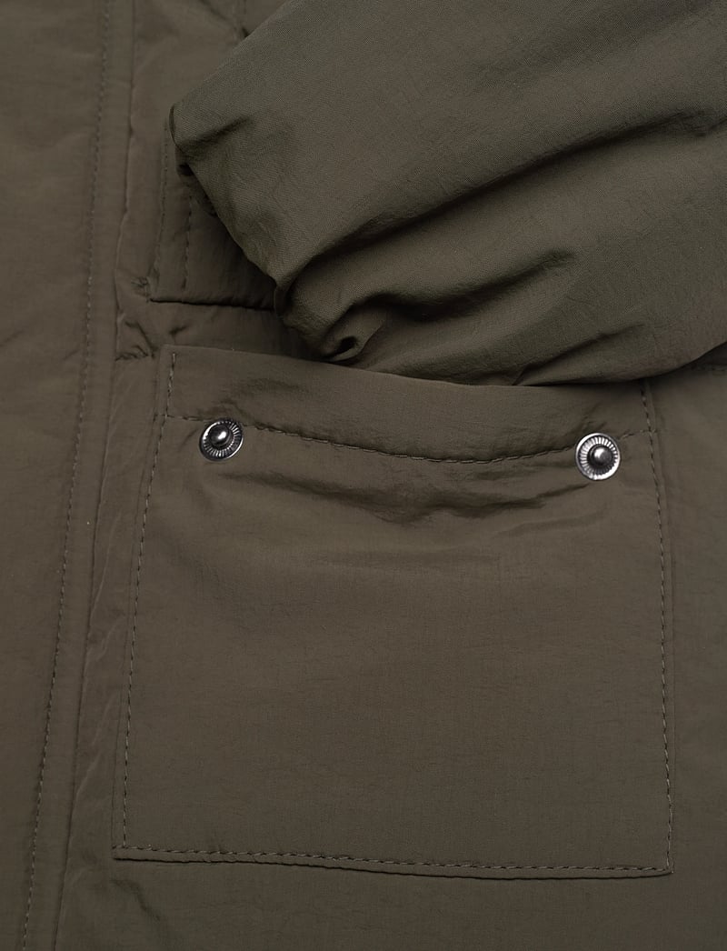 Mango - Fleece-lined quilted anorak - dunjakker - beige - khaki - 5