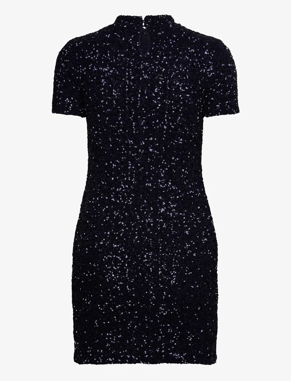 Mango - Short-sleeved sequin dress - paljettklänningar - dark blue - 2