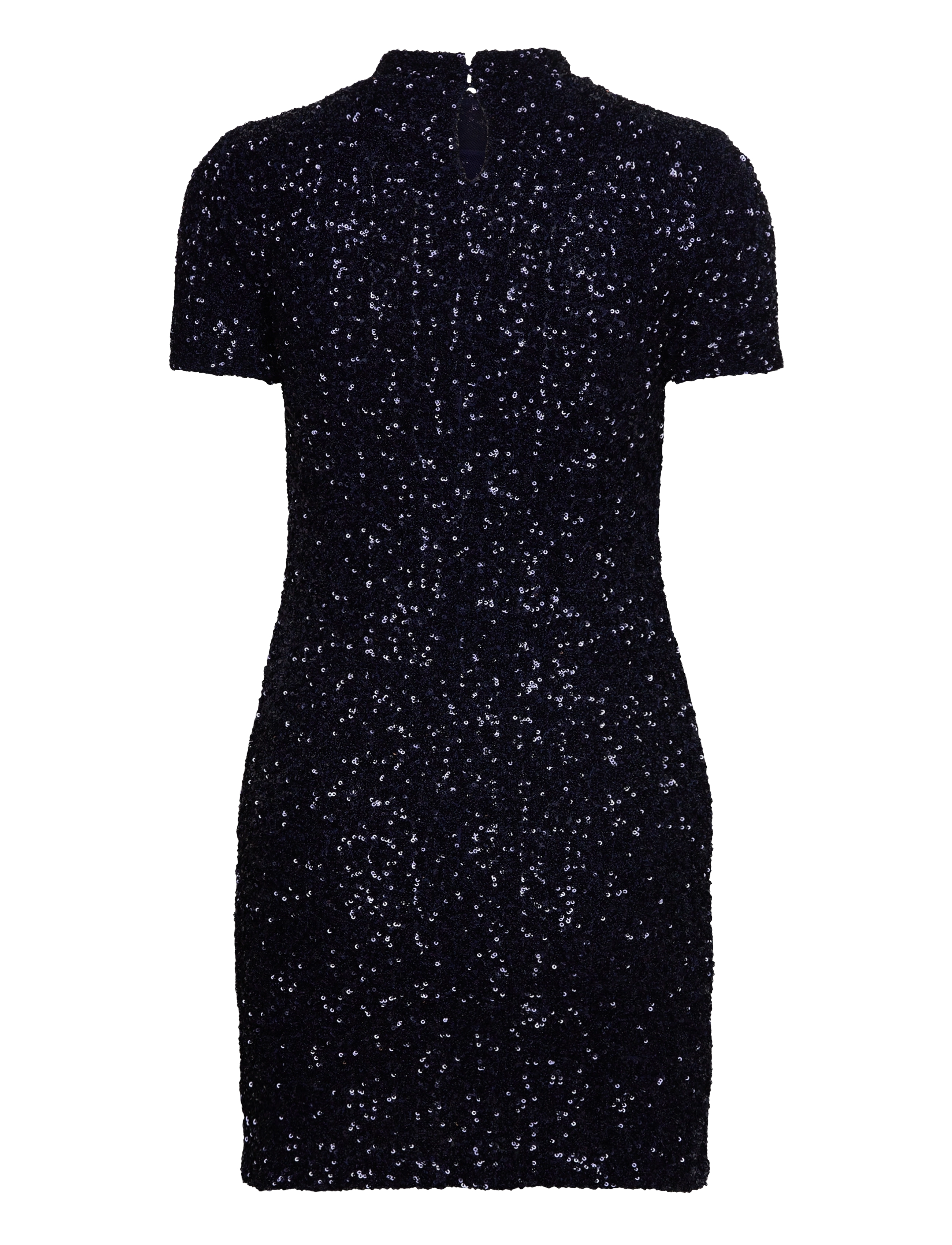 Mango - Short-sleeved sequin dress - lyhyet mekot - dark blue - 2