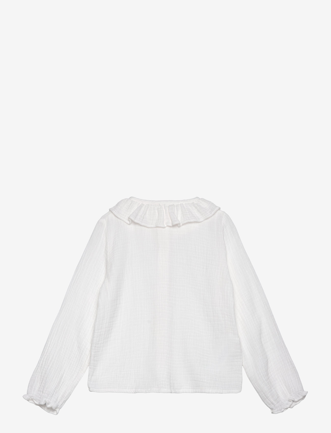 Mango - Cheesecloth cotton blouse - white - 1