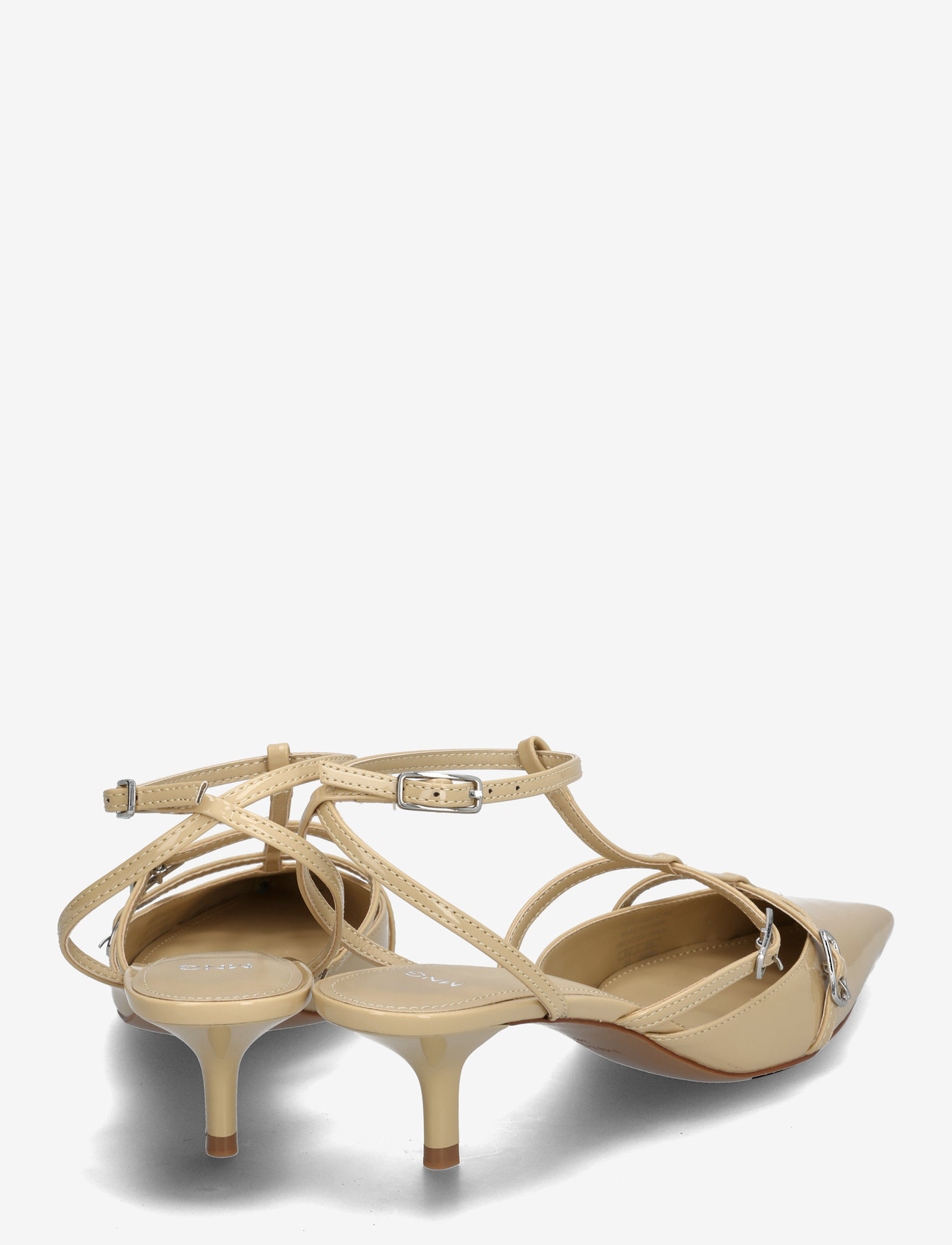 Mango - Heeled shoes with buckles - mules med hæle - lt-pastel pink - 4