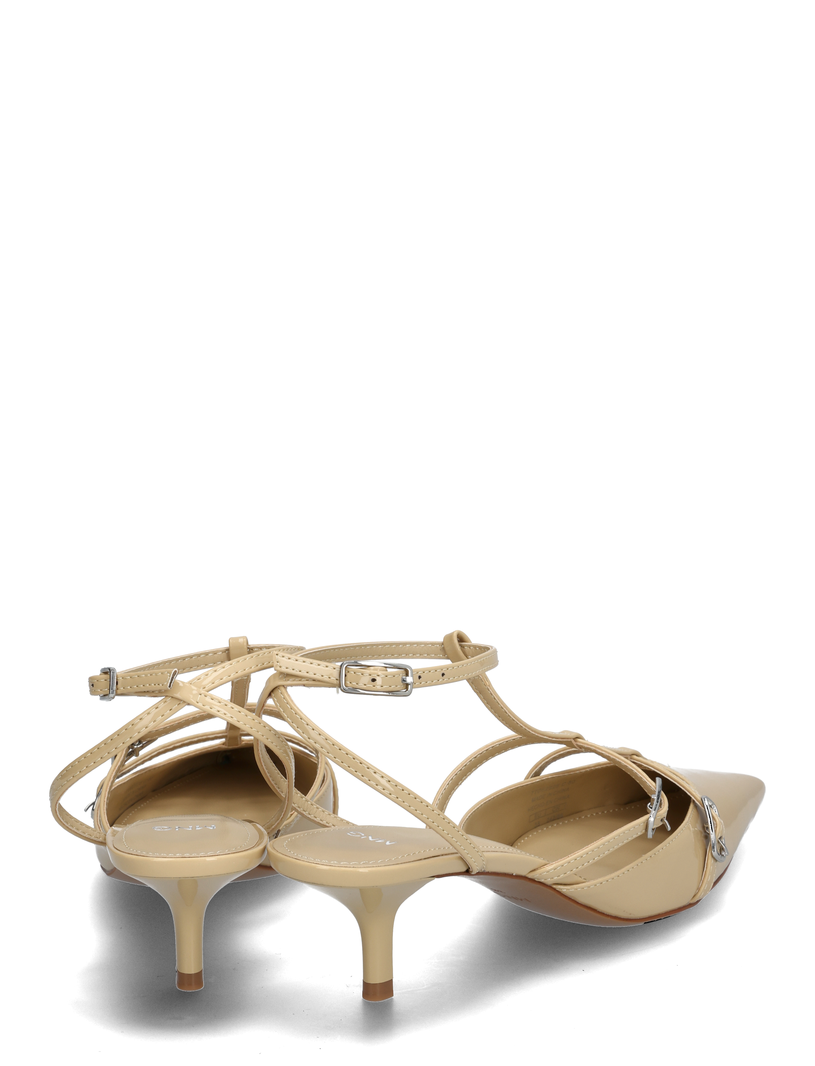 Mango - Heeled shoes with buckles - lt-pastel pink - 4