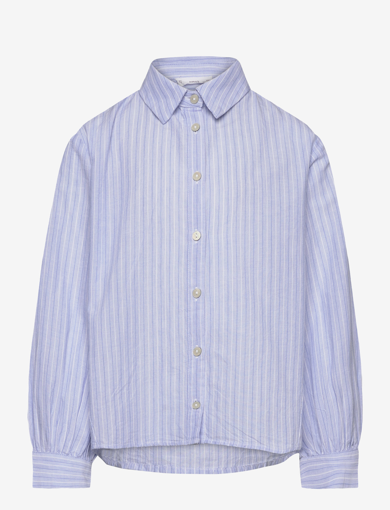 Mango - Striped shirt - långärmade skjortor - lt-pastel blue - 0