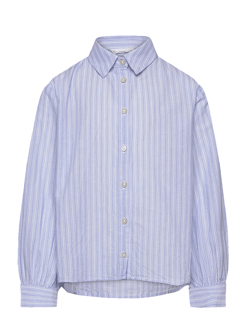 Mango - Striped shirt - långärmade skjortor - lt-pastel blue - 0