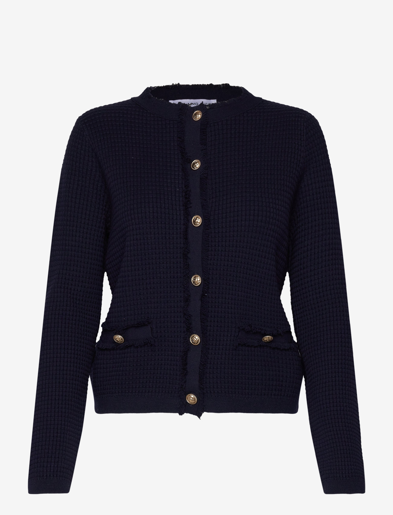 Mango - Button knit cardigan - efterårstøj - navy - 0
