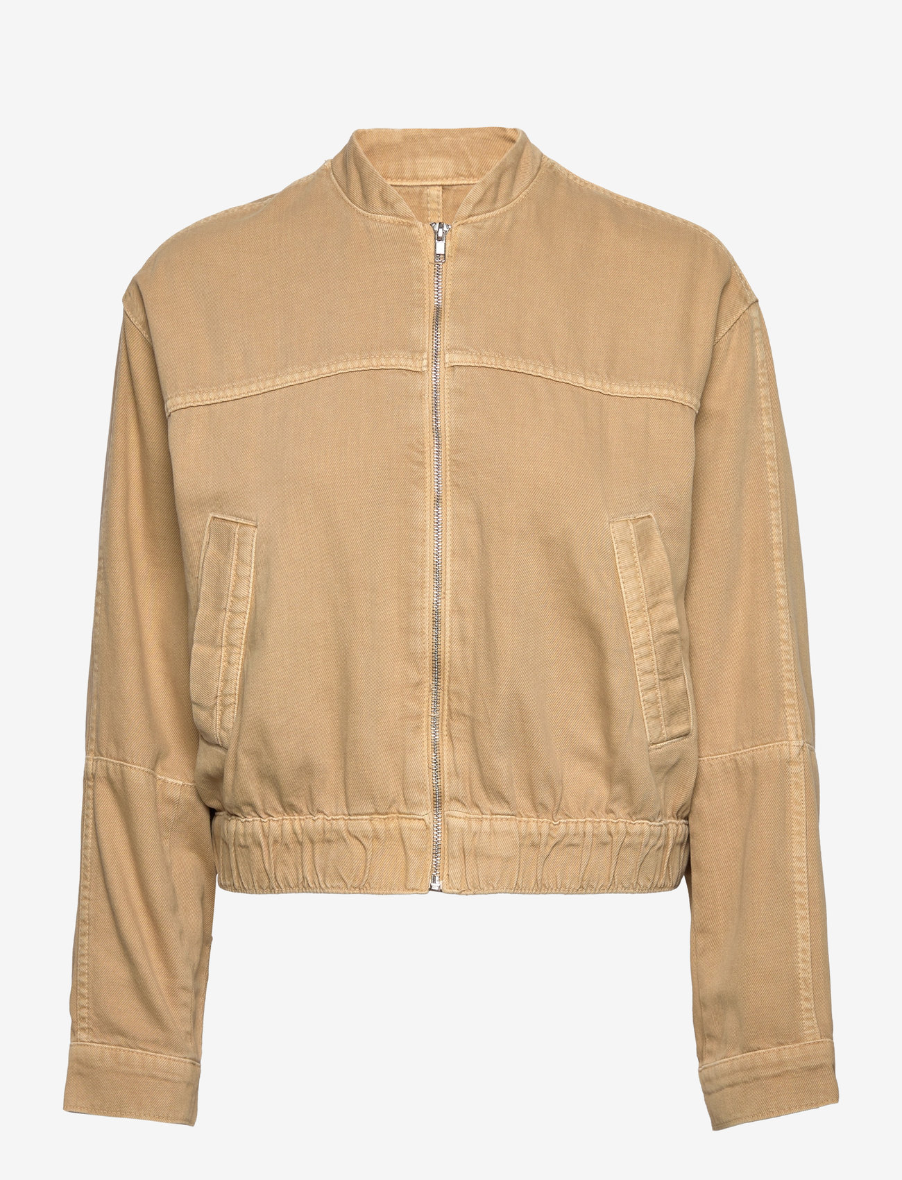 Mango - Denim bomber jacket - vårjackor - medium brown - 0