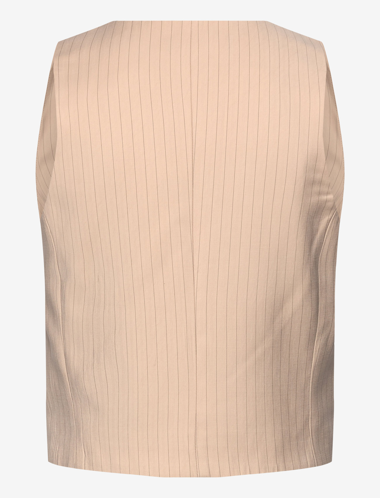 Mango - Striped suit waistcoat - liivit - light beige - 2