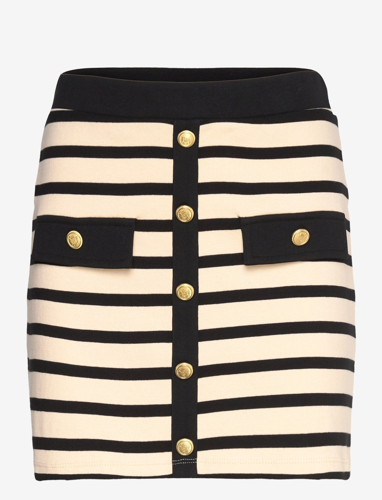 Mango - Buttoned knit skirt - strickröcke - light beige - 1