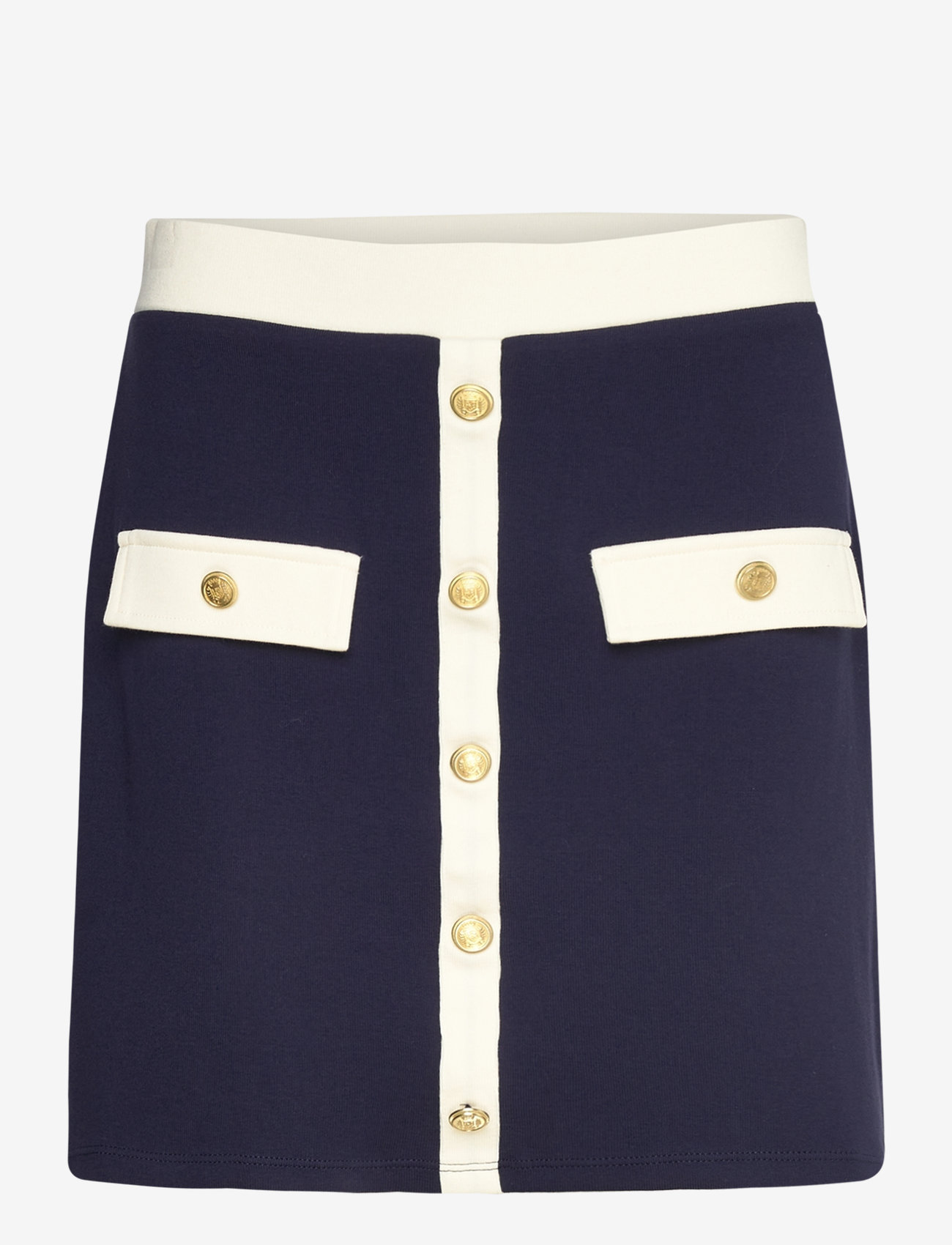 Mango - Buttoned knit skirt - strikkede nederdele - navy - 1