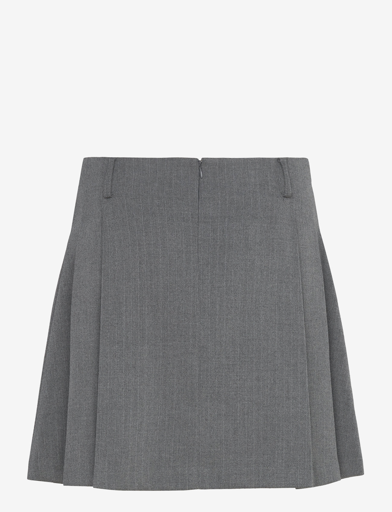 Mango - Pinstriped pleated skirt - grey - 1
