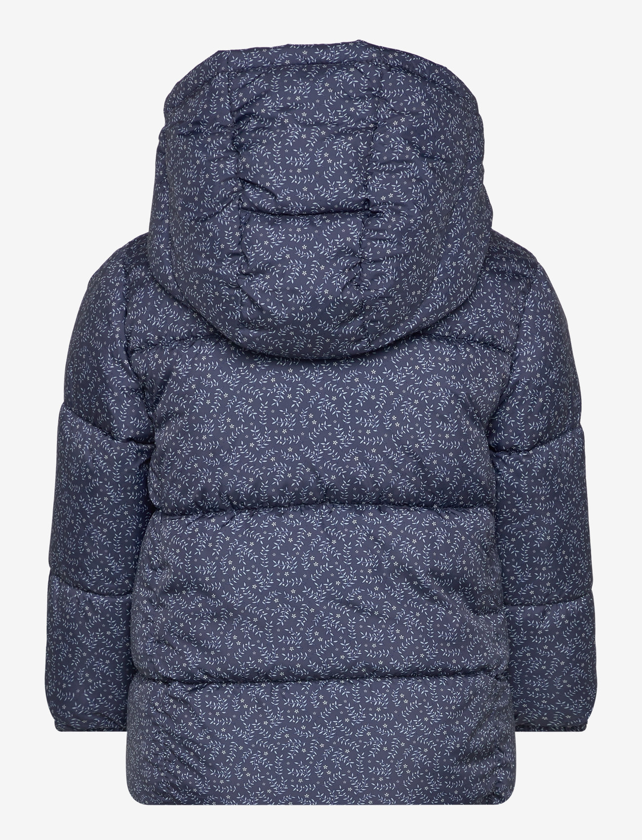 Mango - Flowers print quilted anorak - medium blue - 1