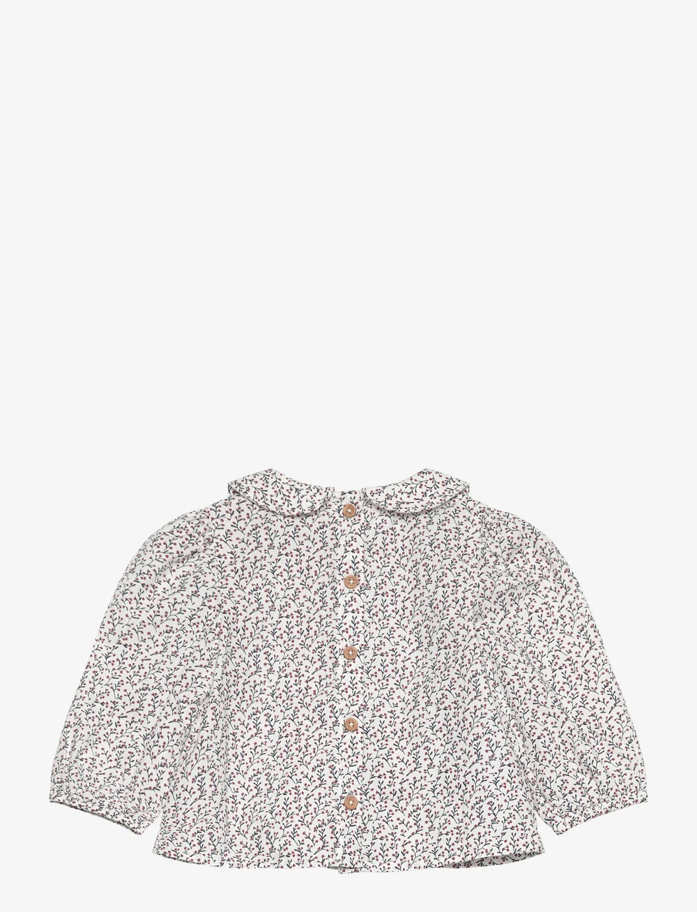 Mango - Printed cotton blouse - blusen & tuniken - natural white - 1