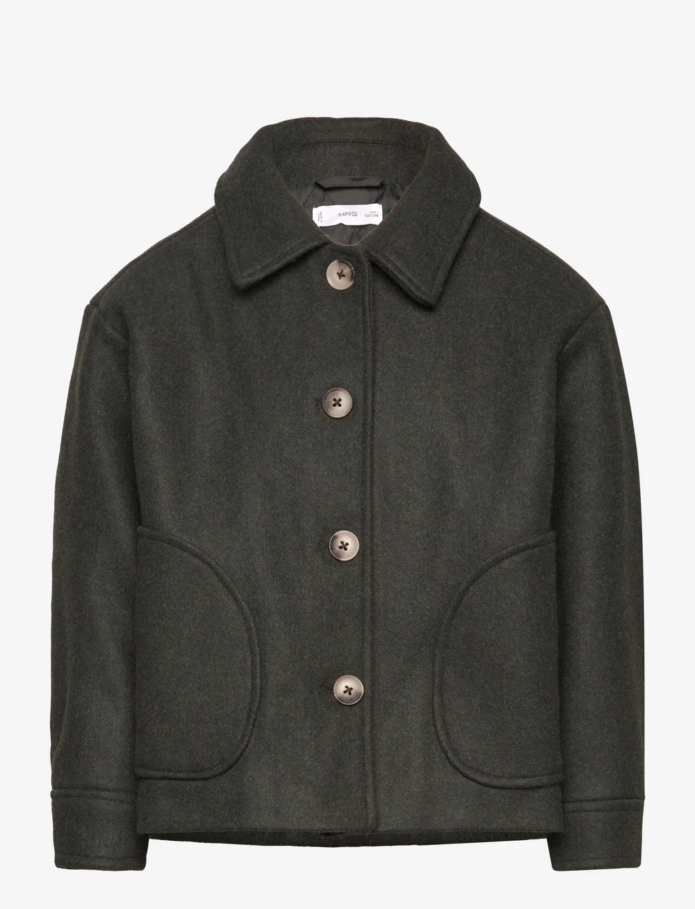 Mango - Short cloth coat - leichte jacken - beige - khaki - 0