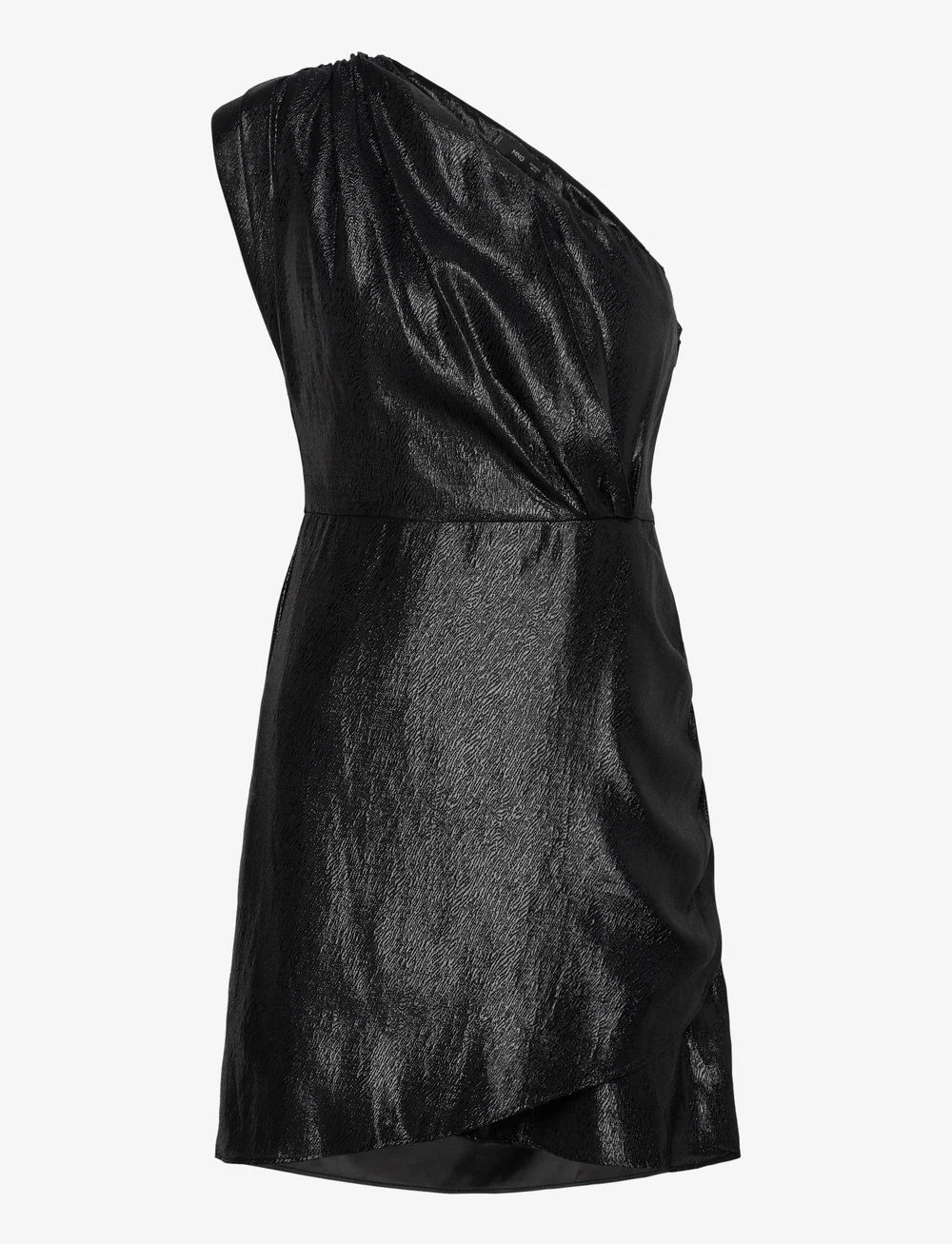 Mango - Textured asymmetrical dress - partykleider - black - 1
