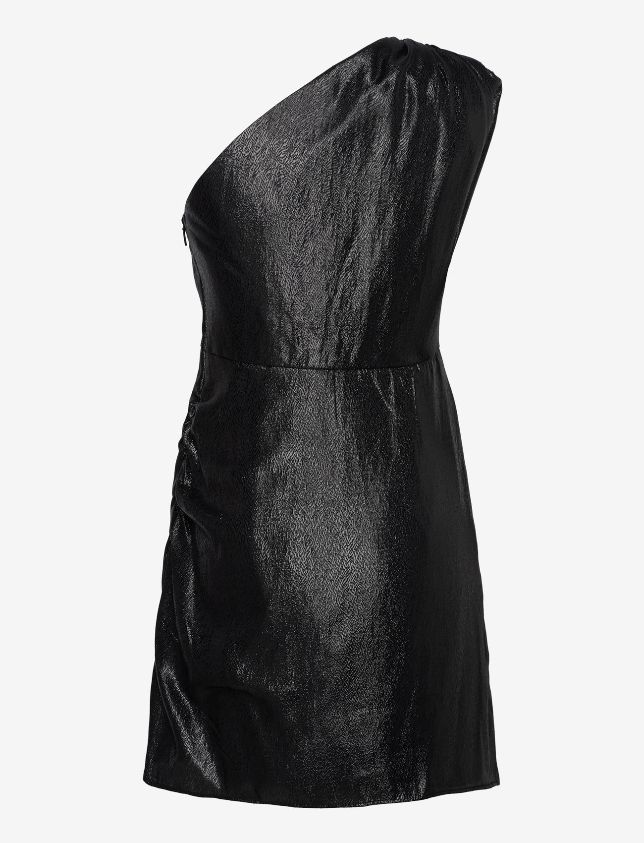 Mango - Textured asymmetrical dress - festkjoler - black - 2