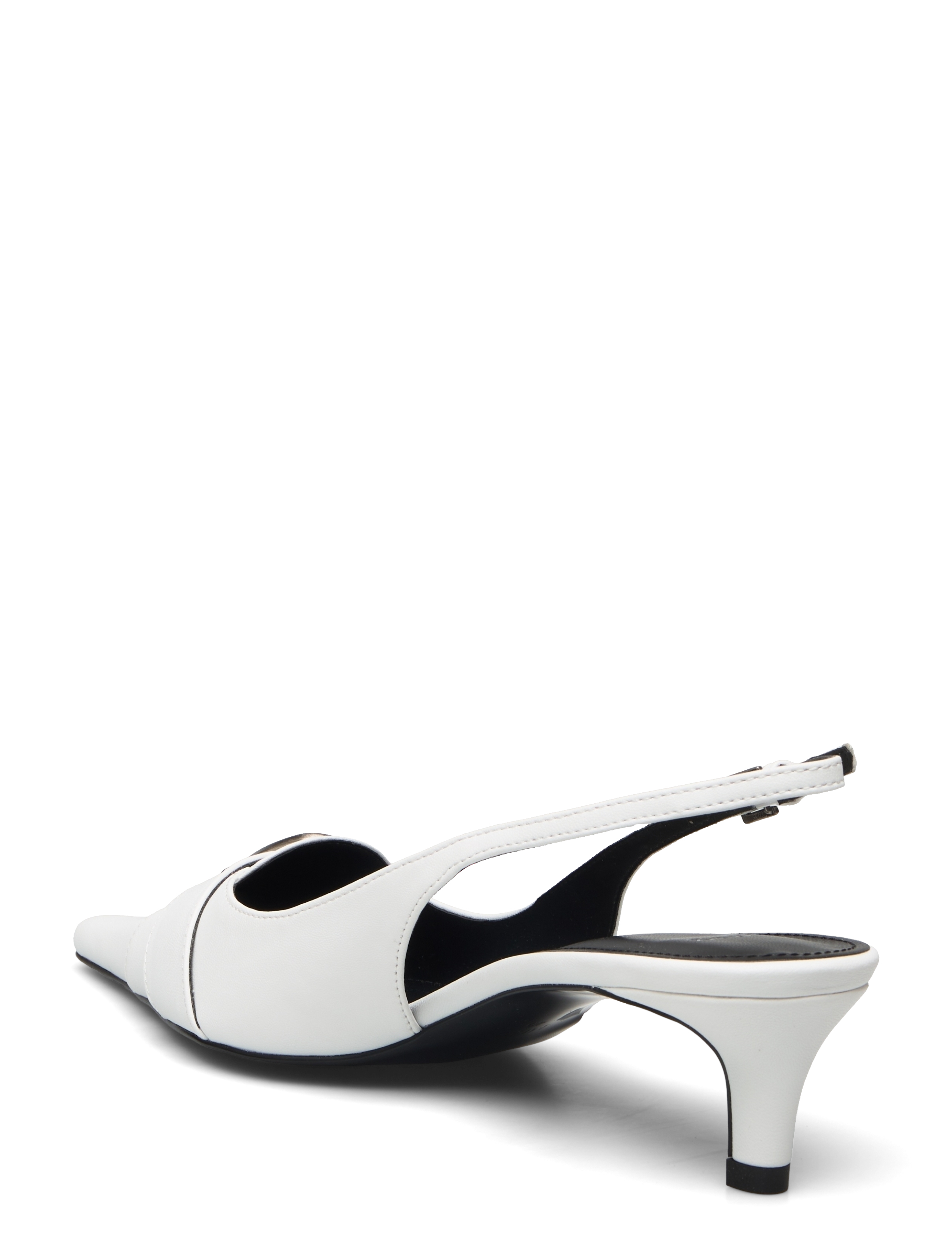 Mango - Heeled shoes with buckle fastening - kvinder - white - 3