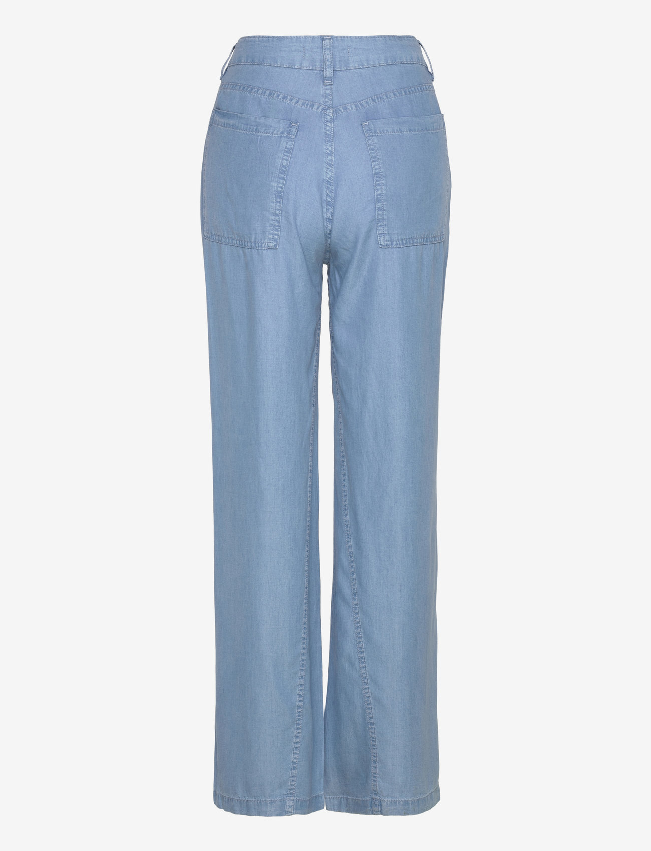 Mango - Wideleg lyocell trousers - laia säärega püksid - open blue - 1