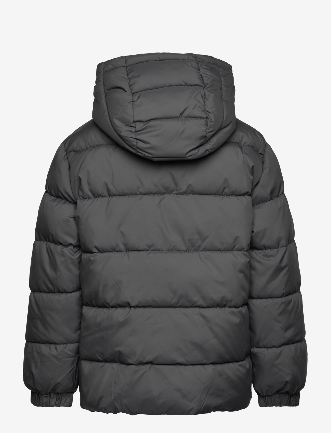Mango - Hood quilted coat - charcoal - 1