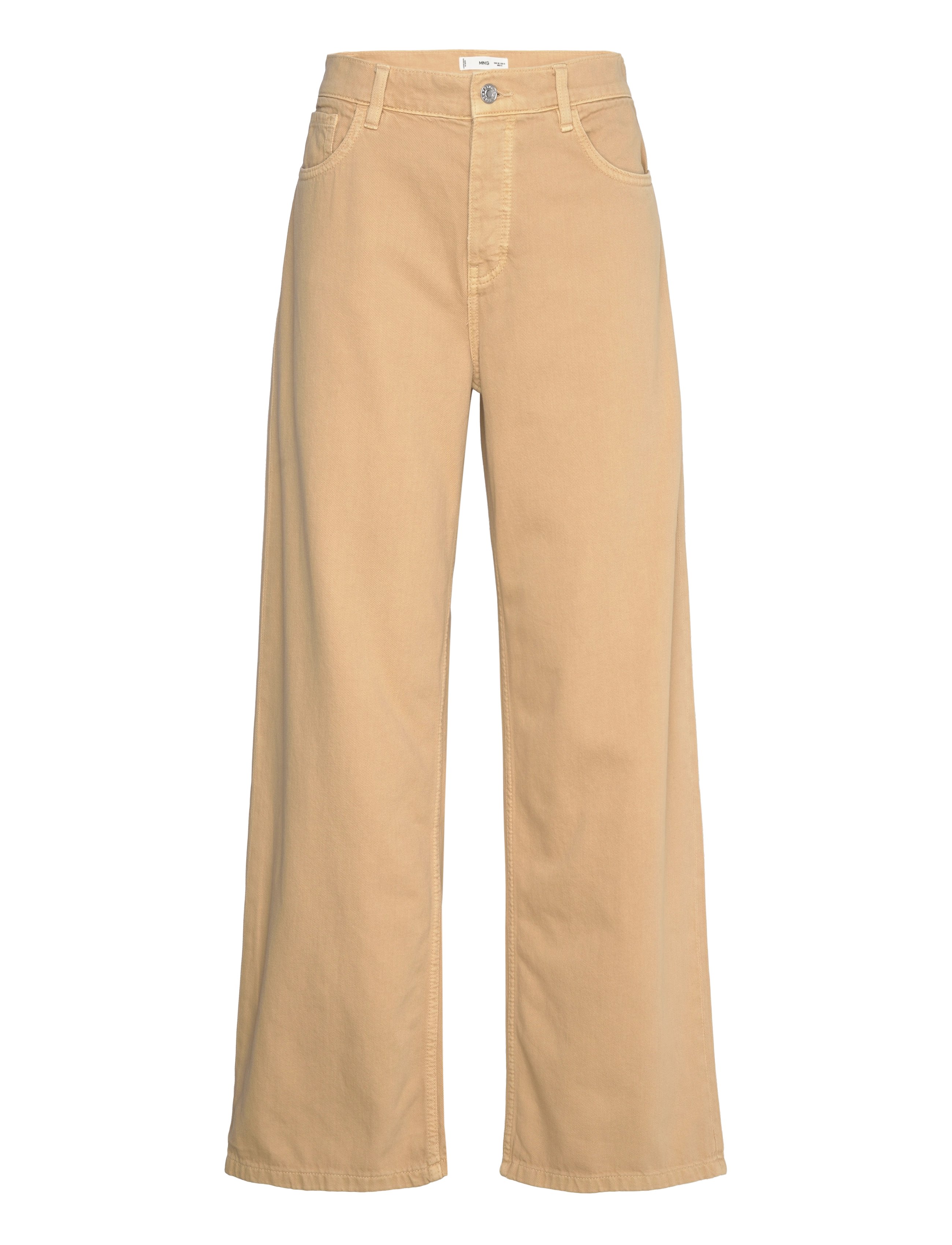 Low-rise loose-fit wideleg jeans - MEDIUM BROWN