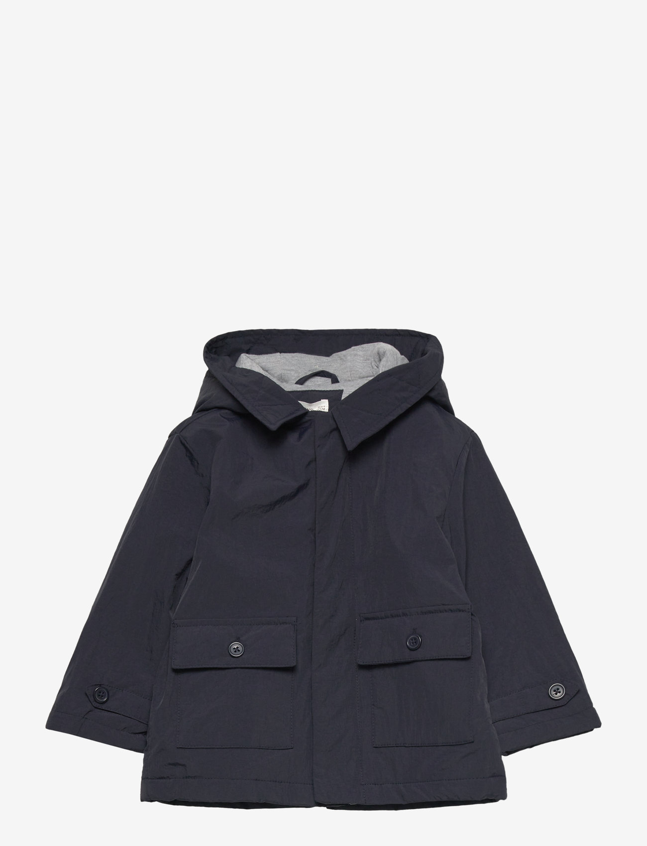 Mango - Pockets hooded coat - parkas - navy - 1