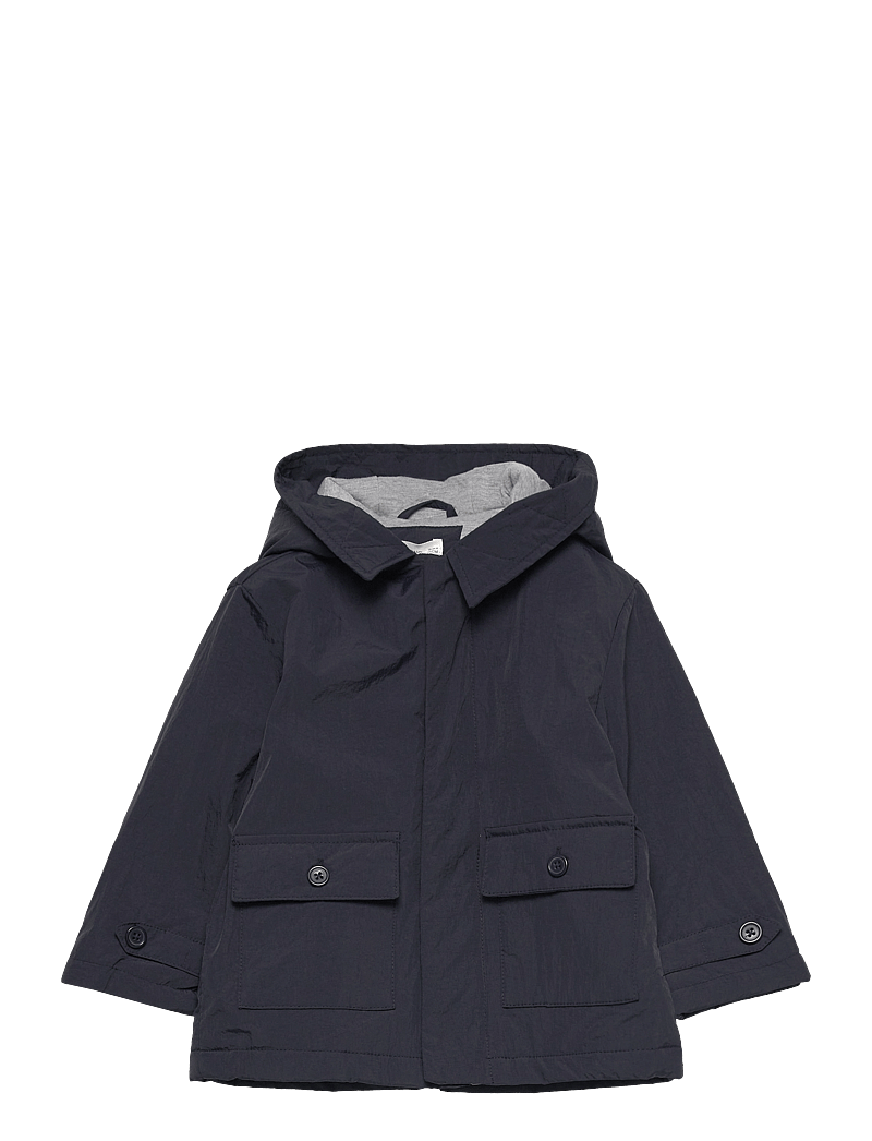 Mango - Pockets hooded coat - parkas - navy - 1